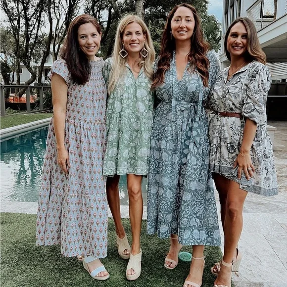 Marea Green Floral Women's Dress - Picture 6 of 6